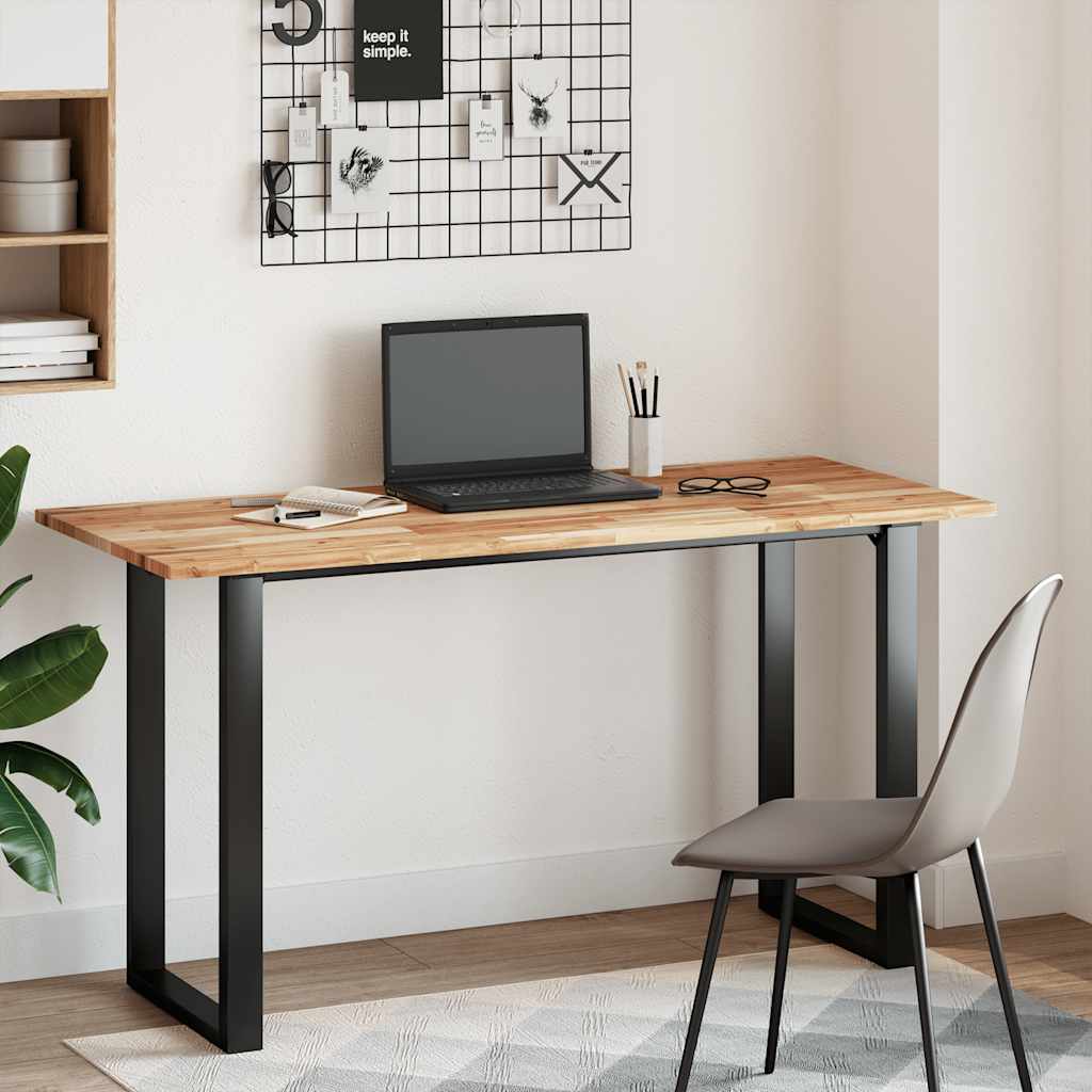 Desk Top Solid Wood Acacia Oil Finished Height 2 cm 140 cm 60 cm