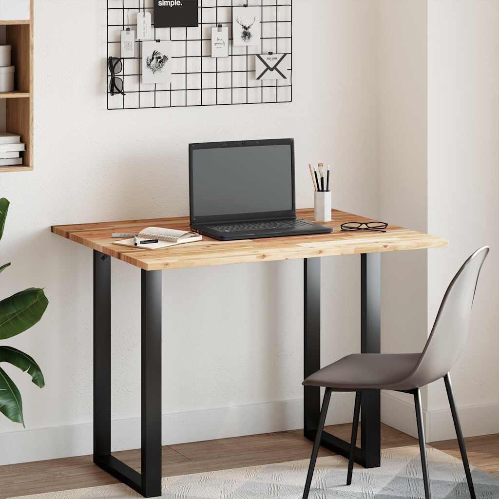 Desk Top Solid Wood Acacia Oil Finished Height 2 cm 100 cm 80 cm