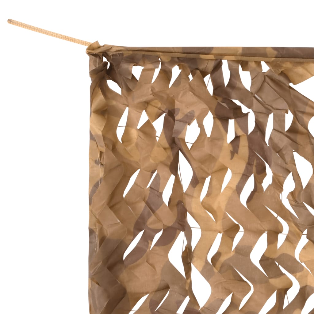 vidaXL Camouflage Net with Storage Bag 721x294 cm Sand 6
