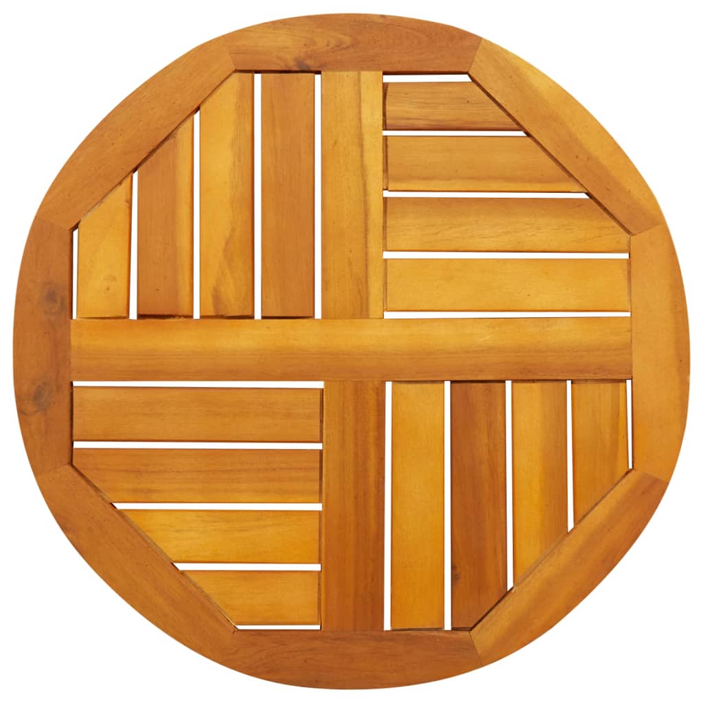 vidaXL Table Top Ø50x2 cm Round Solid Wood Acacia 1