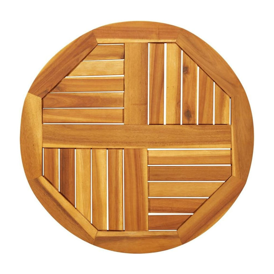 Table Top Round Solid Wood Acacia