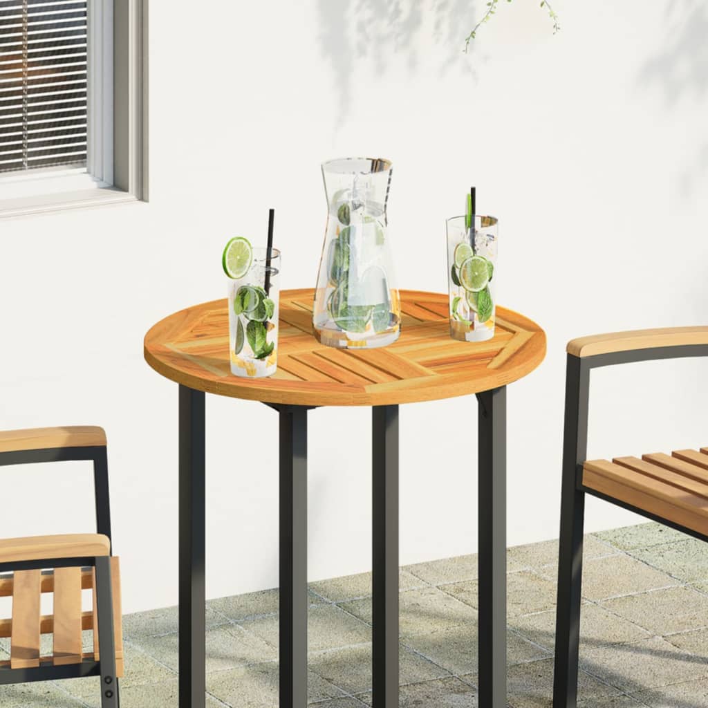 vidaXL Table Top Ø60x2 cm Round Solid Wood Acacia 2