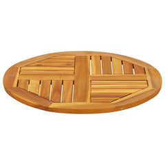vidaXL Table Top Ø60x2 cm Round Solid Wood Acacia 5