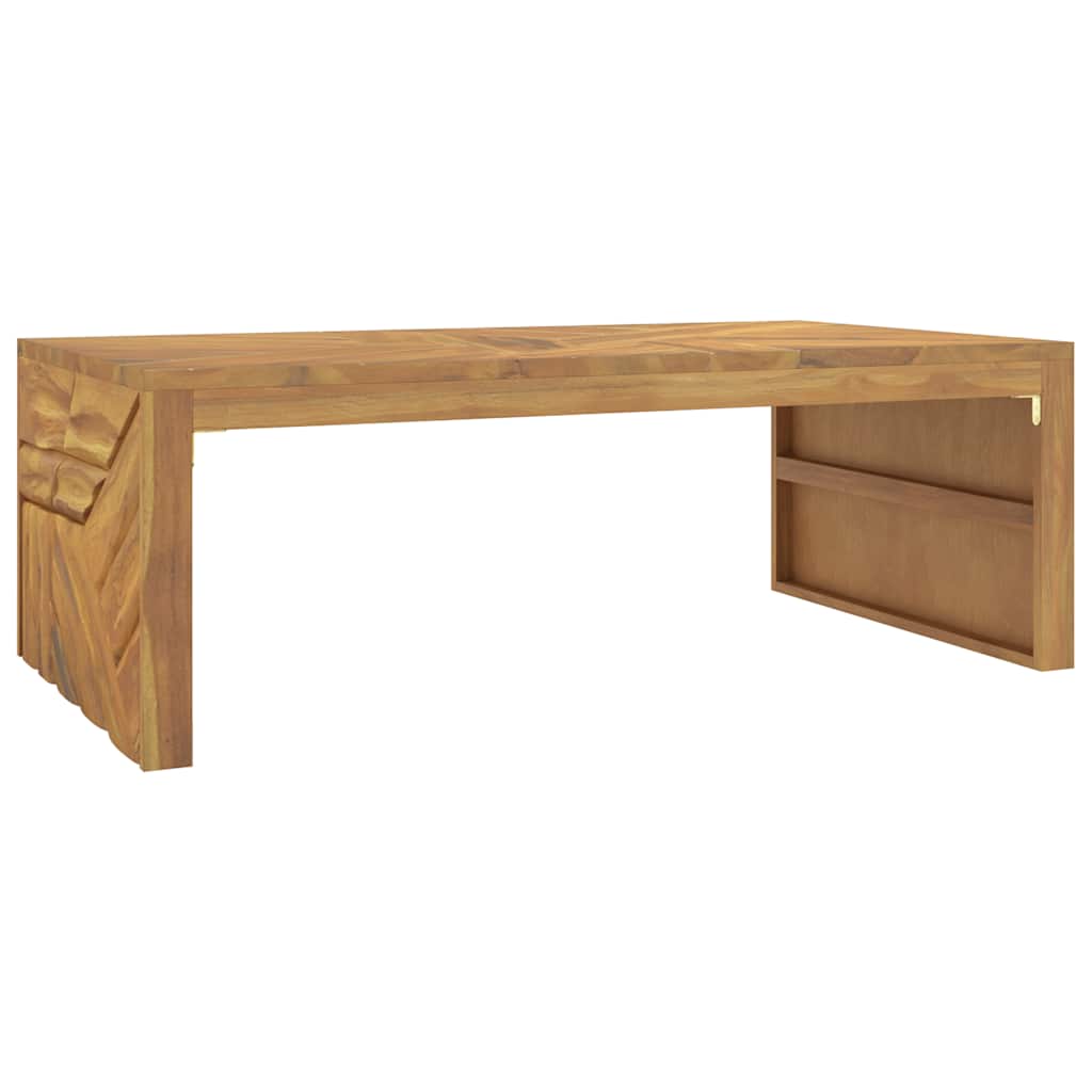 vidaXL Coffee Table 110x60x38 cm Solid Wood Teak 2