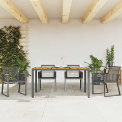 Garden Chairs Black Poly Rattan 4