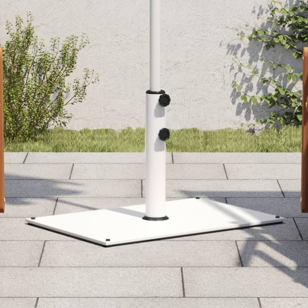Parasol Base for Ø32/38/48 Poles 15 kg Rectangular White