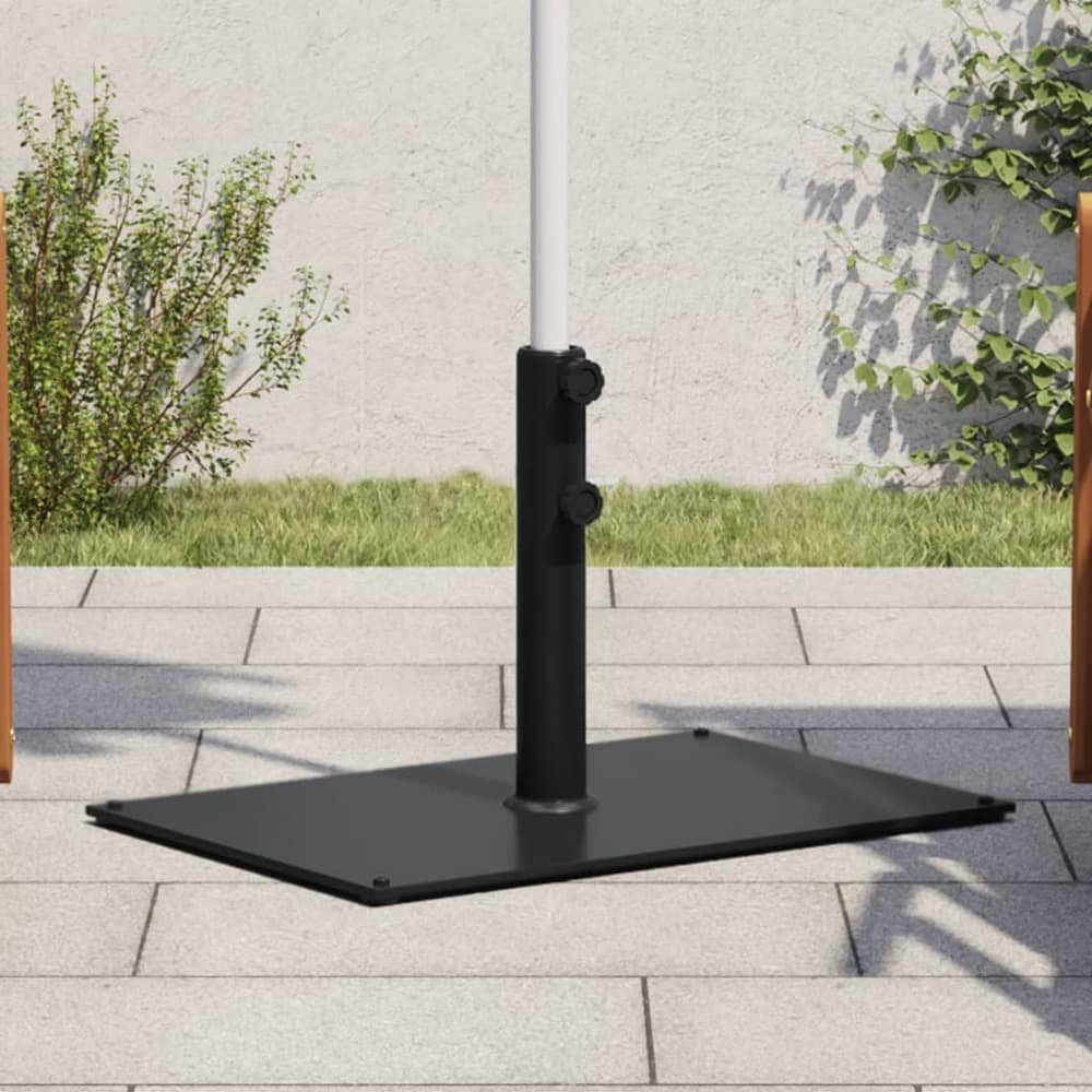 Parasol Base for Ø32/38/48 Poles 15 kg Rectangular Dark grey