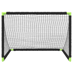 vidaXL Kids' Football Goal Foldable Black 90x64x64 cm 5