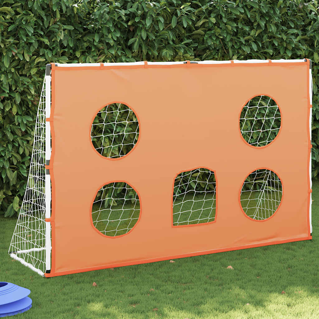 vidaXL Kids' Football Goal with Targeting Mat and Ball 182x62x118 cm 1