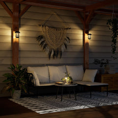 Solar Outdoor Wall Lanterns White 4