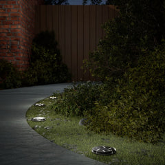 vidaXL Solar Ground Lights with Ground Spikes Outdoor 12 pcs Warm White 1
