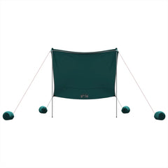 Beach Canopy with Sand Anchors Green 214 cm 236 cm