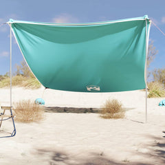 Beach Canopy with Sand Anchors Green 304 cm 300 cm