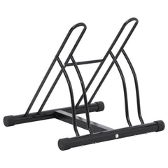 vidaXL Bicycle Stand for 2 Bikes Floor Freestanding Steel 5