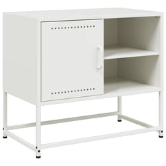 vidaXL TV Cabinet White 68x39x60.5 cm Steel 2