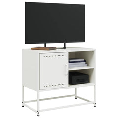 vidaXL TV Cabinet White 68x39x60.5 cm Steel 5