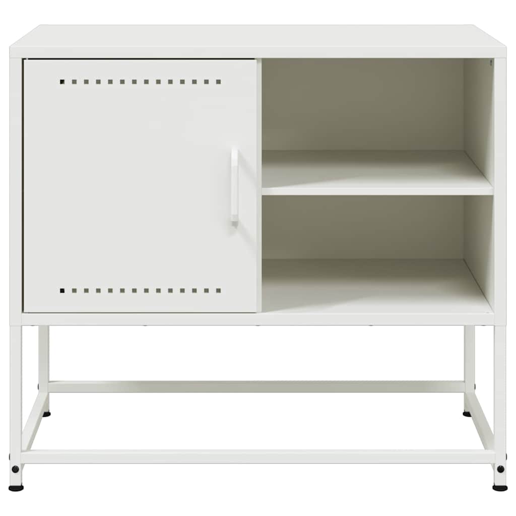 vidaXL TV Cabinet White 68x39x60.5 cm Steel 6