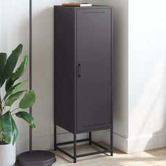 Highboard 36x39x123 cm Steel Black