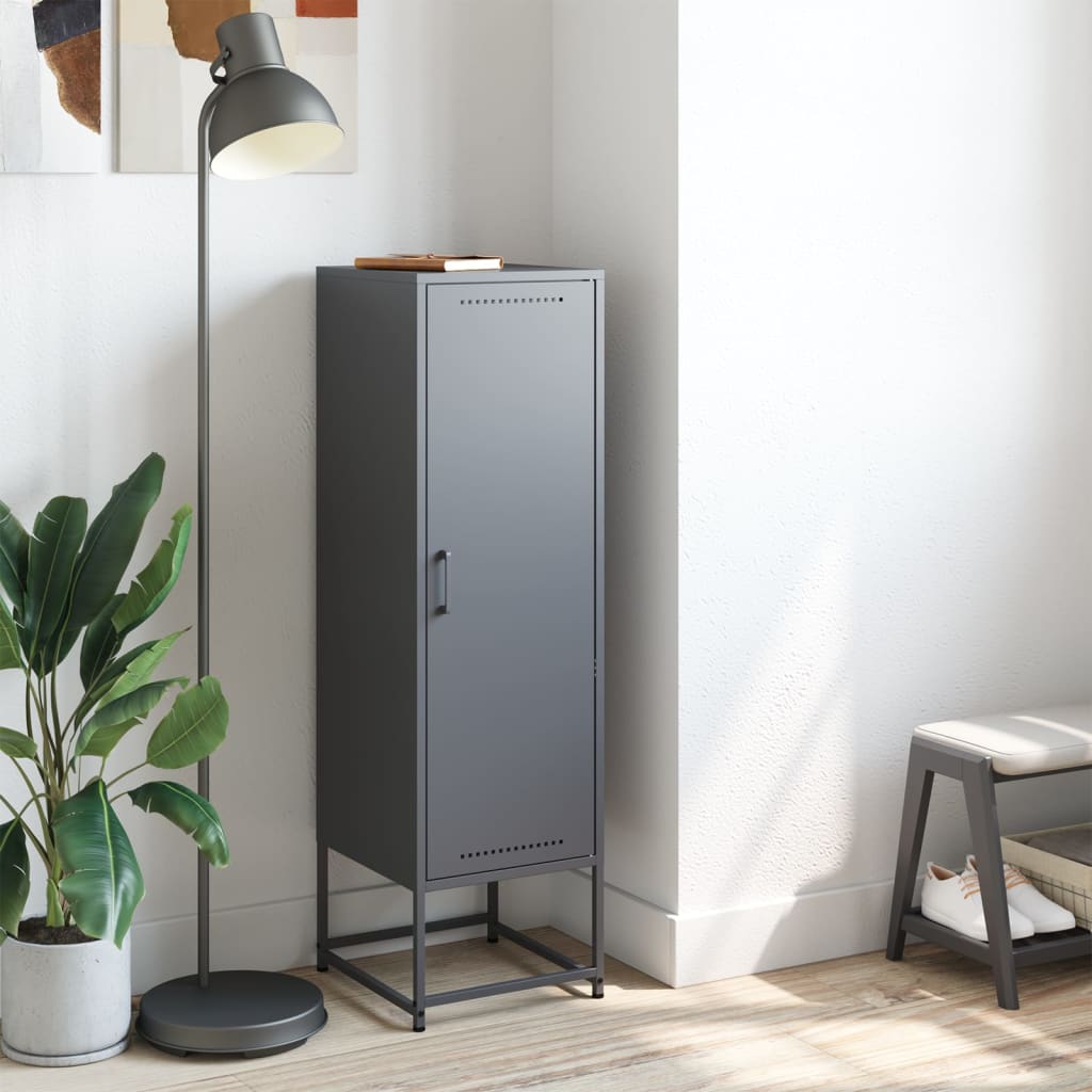 Highboard 36x39x123 cm Steel Anthracite