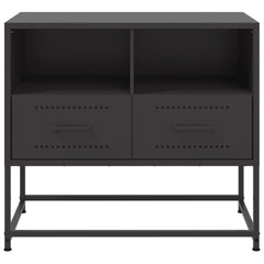 vidaXL TV Cabinet Black 68x39x60.5 cm Steel 6