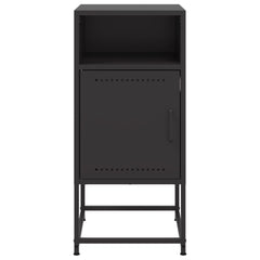 vidaXL Bedside Cabinets 2 pcs Black 36x39x78 cm Steel 6