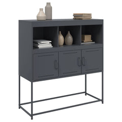 vidaXL Sideboard Anthracite 100.5x39x107 cm Steel 4
