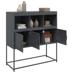 vidaXL Sideboard Anthracite 100.5x39x107 cm Steel 5