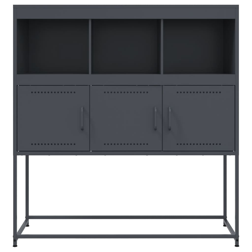 vidaXL Sideboard Anthracite 100.5x39x107 cm Steel 6