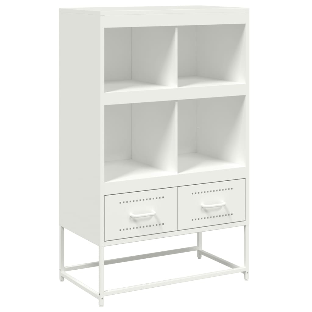 vidaXL Highboard White 68.5x39x111.5 cm Steel 2