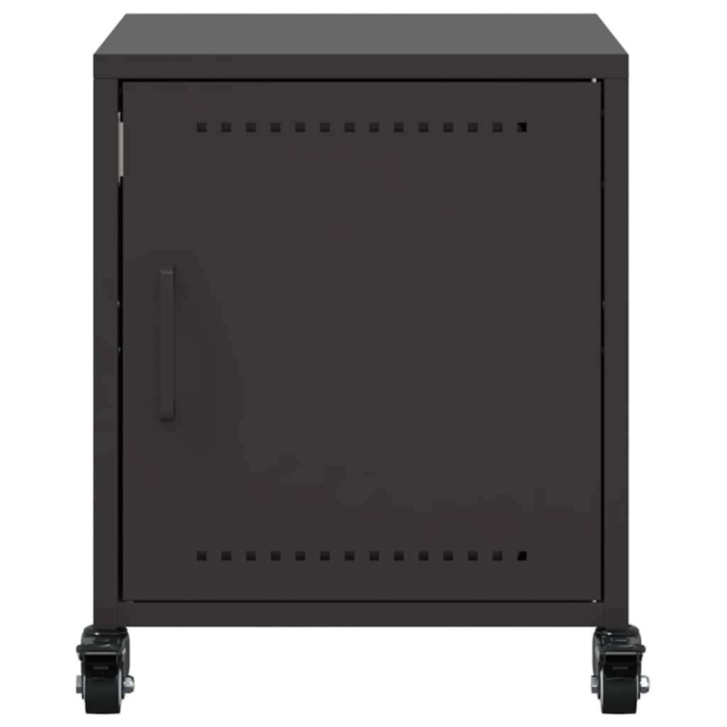 Bedside Cabinets 36x39x43,5 cm Steel Black