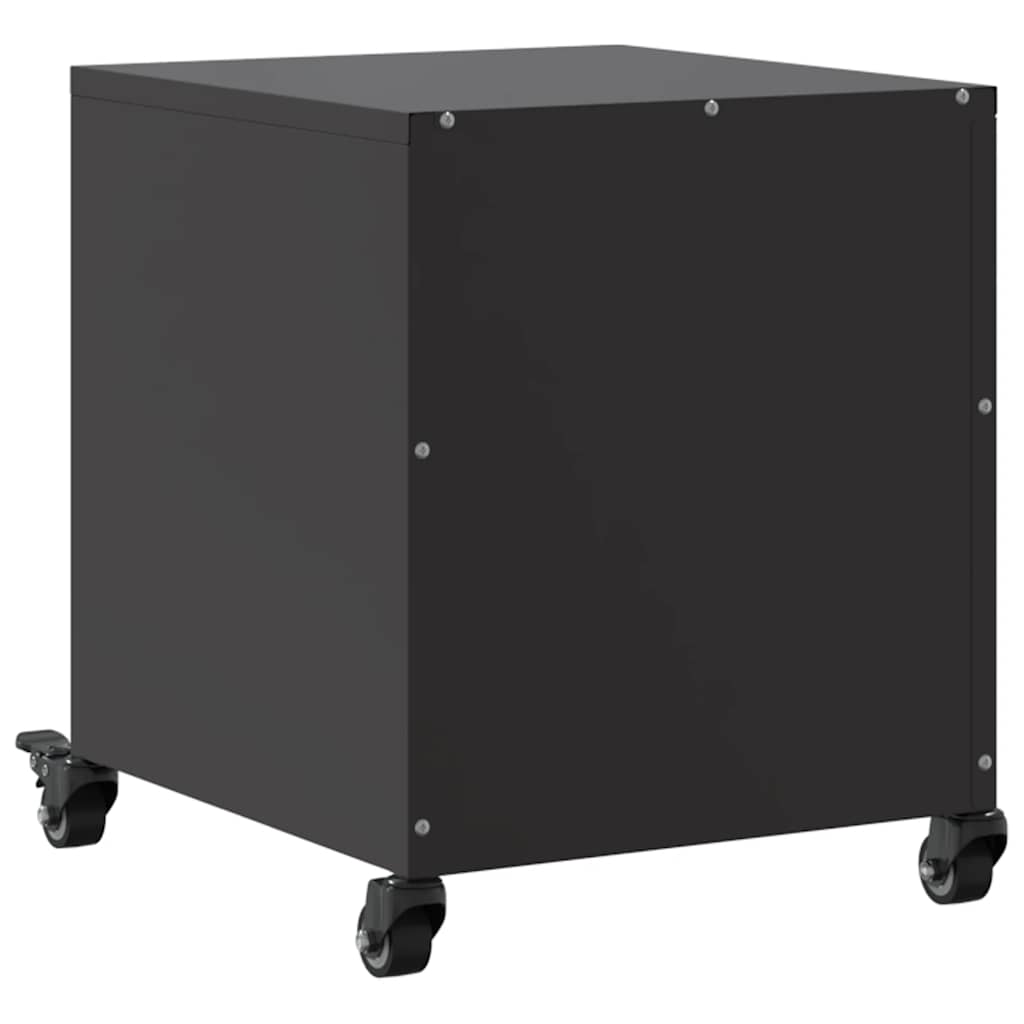 Bedside Cabinets 36x39x43,5 cm Steel Black