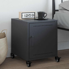 Bedside Cabinets 36x39x43,5 cm Steel Anthracite