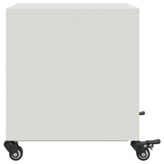 vidaXL Bedside Cabinets 2 pcs White 36x39x43.5 cm Steel 6