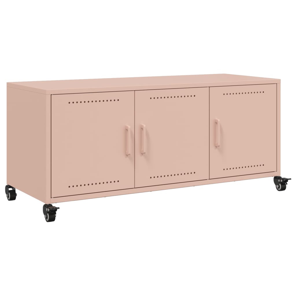 TV Cabinet 100,5x39x43,5 cm Steel Pink