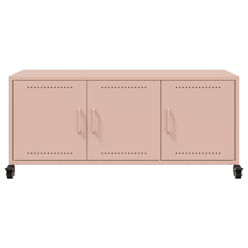 TV Cabinet 100,5x39x43,5 cm Steel Pink