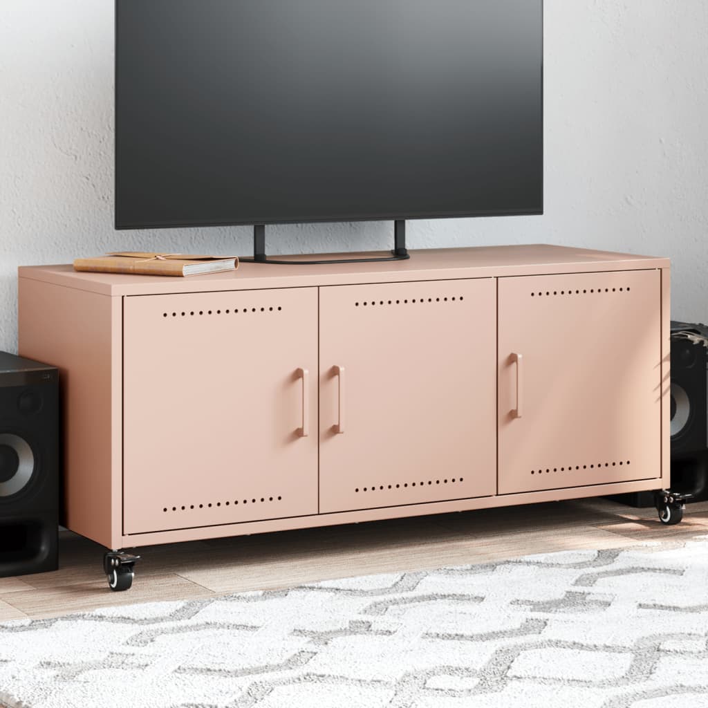 TV Cabinet 100,5x39x43,5 cm Steel Pink