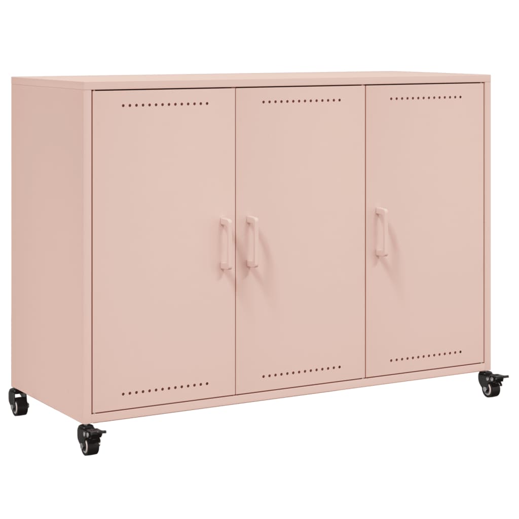 Sideboard 100,5x39x72 cm Steel Pink