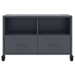 vidaXL TV Cabinet Anthracite 68x39x43.5 cm Steel 6