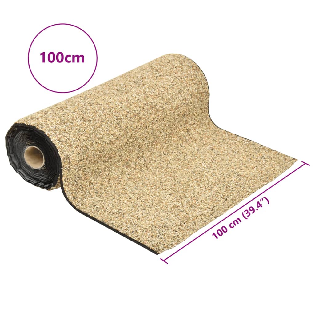 vidaXL Stone Liner Natural Sand 100x100 cm 6