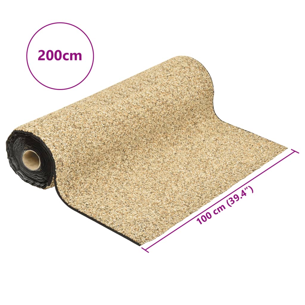 vidaXL Stone Liner Natural Sand 200x100 cm 6