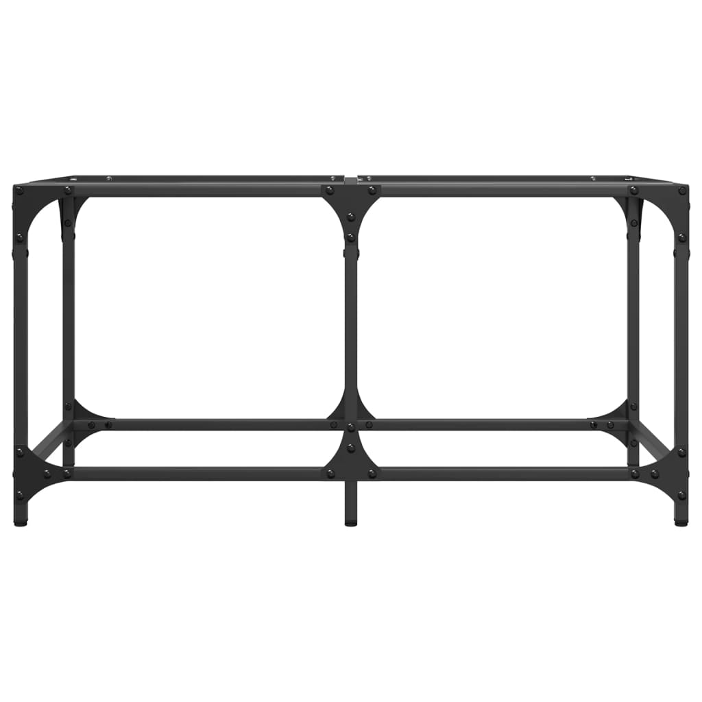 vidaXL Coffee Table with Transparent Glass Top 78.5x40x40 cm Steel 4