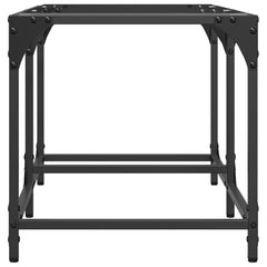 vidaXL Coffee Table with Transparent Glass Top 78.5x40x40 cm Steel 5