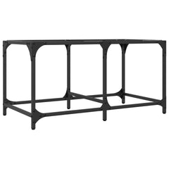 vidaXL Coffee Table with Transparent Glass Top 78.5x40x40 cm Steel 6