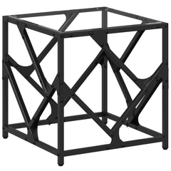 vidaXL Coffee Table with Transparent Glass Top 40x40x41 cm Steel 2