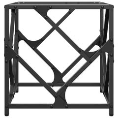 vidaXL Coffee Table with Transparent Glass Top 40x40x41 cm Steel 5