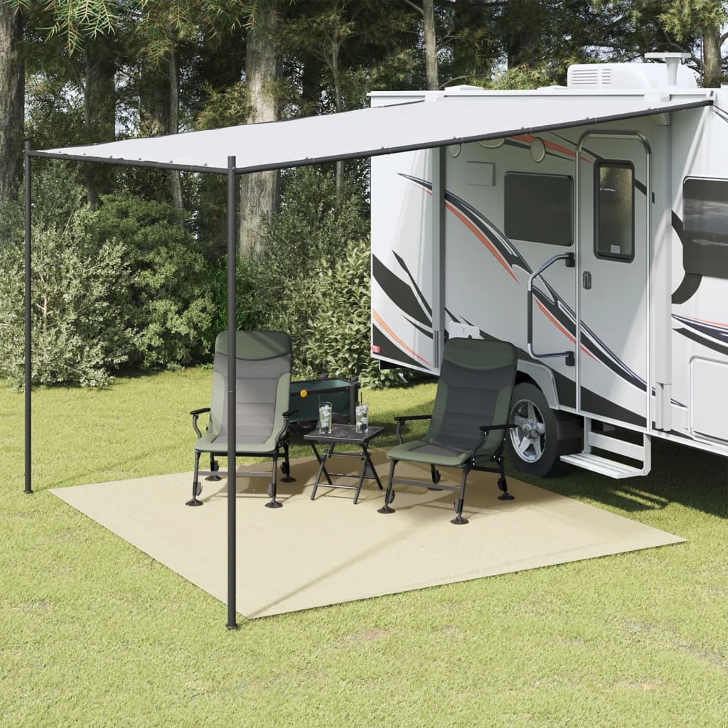 vidaXL Tent Carpet Cream 4x3 m 1