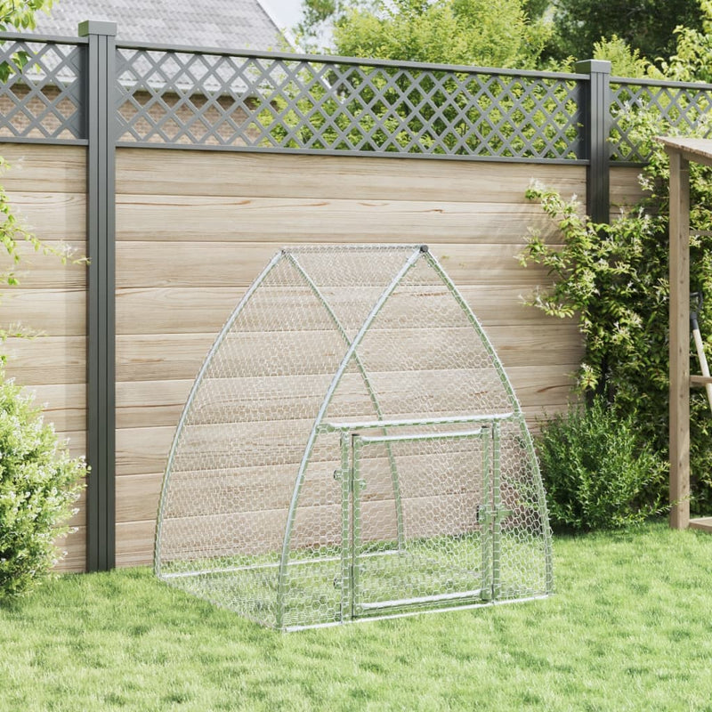 Rabbit Cage Silver 100x105x120 cm Galvanised Steel