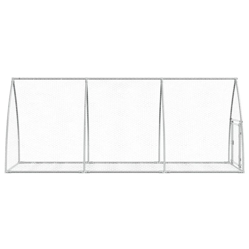 Rabbit Cage Silver 300x105x120 cm Galvanised Steel