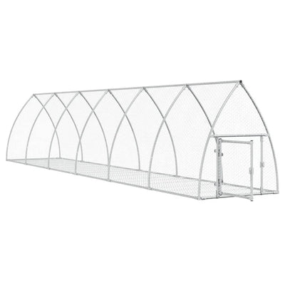 Rabbit Cage Silver 600x105x120 cm Galvanised Steel