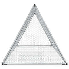 vidaXL Rabbit Hutch Silver 200x105x91 cm Galvanised Steel 6